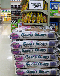 Gentle Giants dog food in Stater Bros.